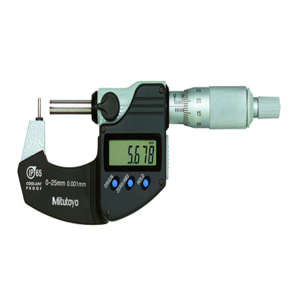 Panme điện tử đo ống 0-25mm/0.001mm (1 đầu trụ) Mitutoyo 395-261-30
