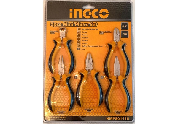 Bộ 5 Kềm Mini HMPS01115 INGCO