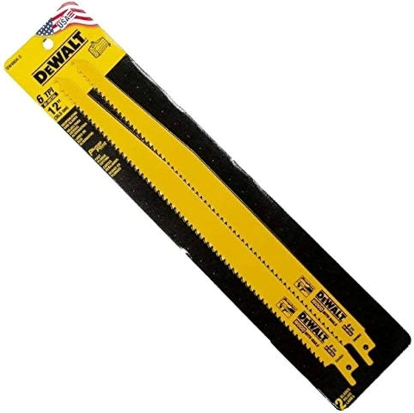 LƯỠI CƯA KIẾM DEWALT DW4804 - PKT 5 RECIPROCATING SAW BLADES 12 6 T