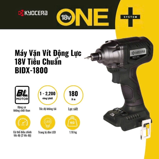 THÂN MÁY VẶN VÍT ĐỘNG LỰC KYOCERA BIDX-1800