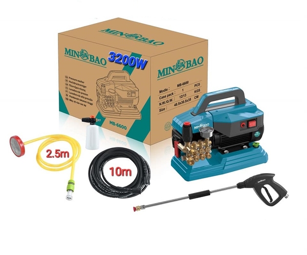 Máy xịt rửa chỉnh áp 3200W MINBAO MB-6600