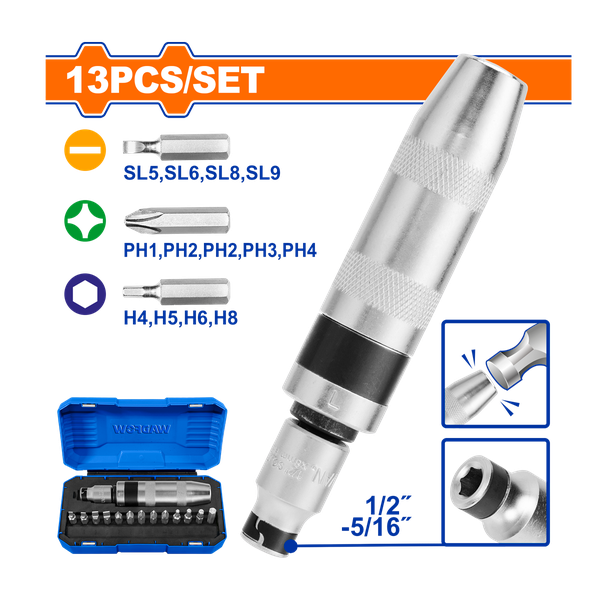 Bộ 13 Món Tua Vít Bắt Vít Đóng Xuyên WYM1B13 WADFOW