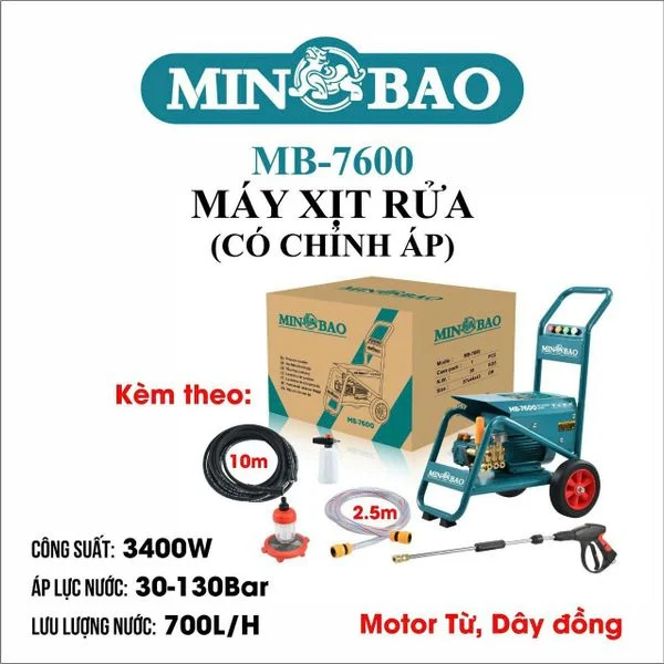 Máy Xịt Rửa MINBAO MB-7600(R)