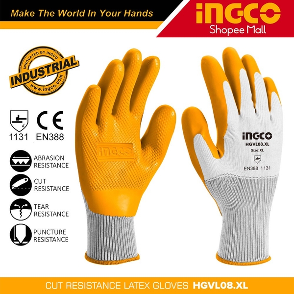 Găng Tay Latex HGVL08-XL INGCO