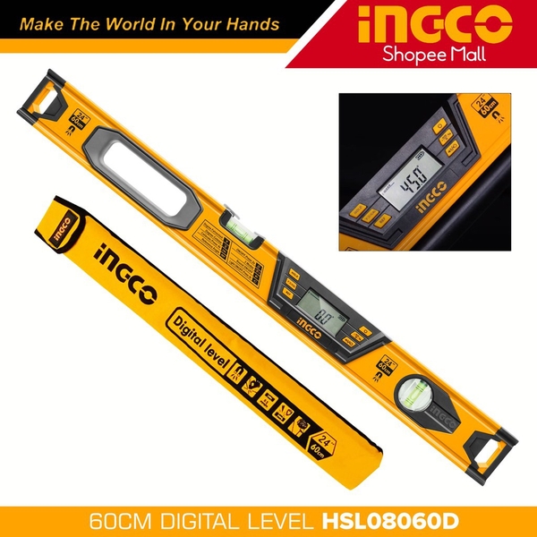 Thước Thủy Đo Kỹ Thuật Số 60Cm HSL08060D INGCO