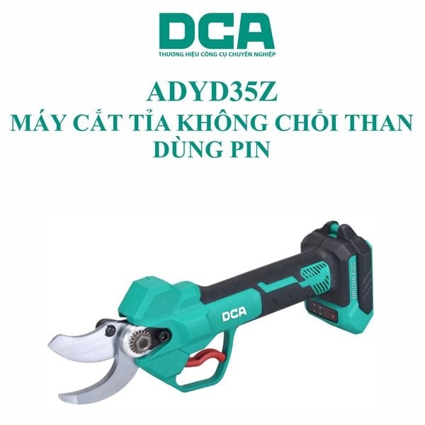 Máy cắt tỉakhông chổithan dùng pin DCA ADYD35Z