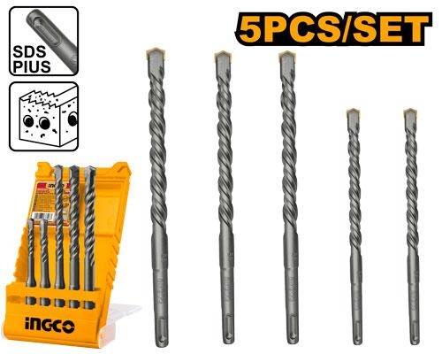 Bộ 5 Mũi Khoan Bê Tông Đuôi Gài AKD2052 INGCO
