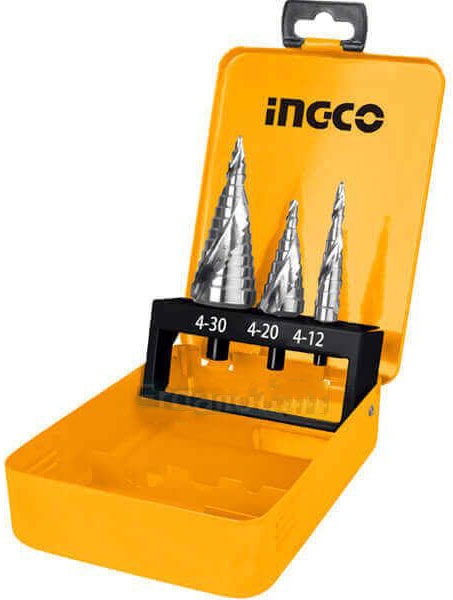 Bộ 3 Mũi Khoan Chóp Nón AKSDS0302 INGCO