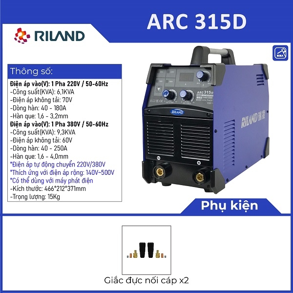 MÁY HÀN RILAND ARC 315D