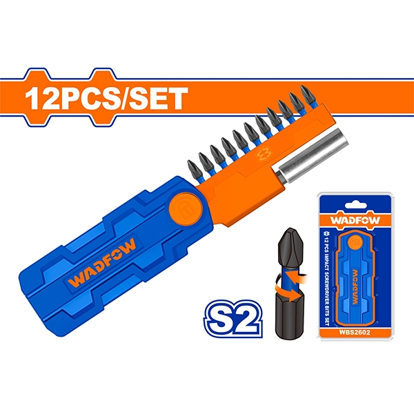 Bộ 12 Mũi Bắt Vít Từ Đóng WBS2602 WADFOW