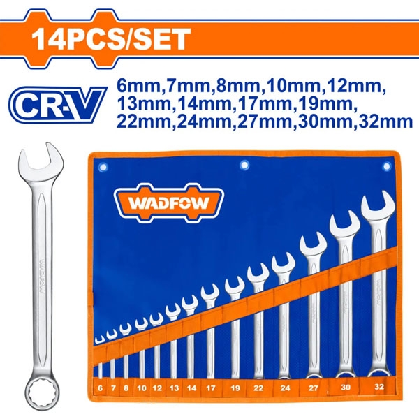 Bộ 14 Cờ Lê Vòng Miệng WSP1M14 WADFOW