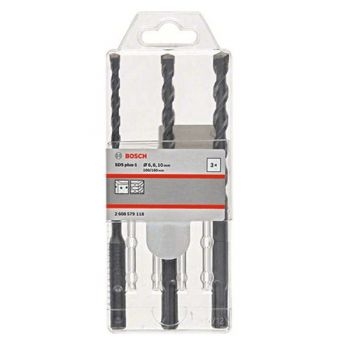 Bộ 3 mũi khoan SDS+ plus 1 (6/8/10*160mm) Bosch 2608579118