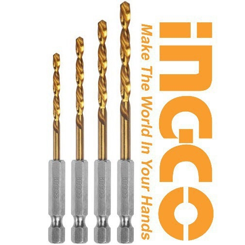 Bộ 4 Mũi Khoan Kim Loại Hss AKD1401 INGCO