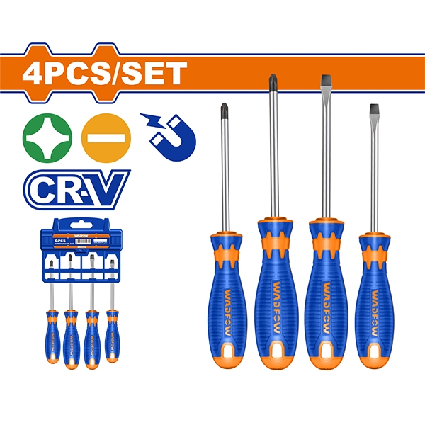 Bộ 4 Tua Vít Dẹp & Bake WSS1204 WADFOW