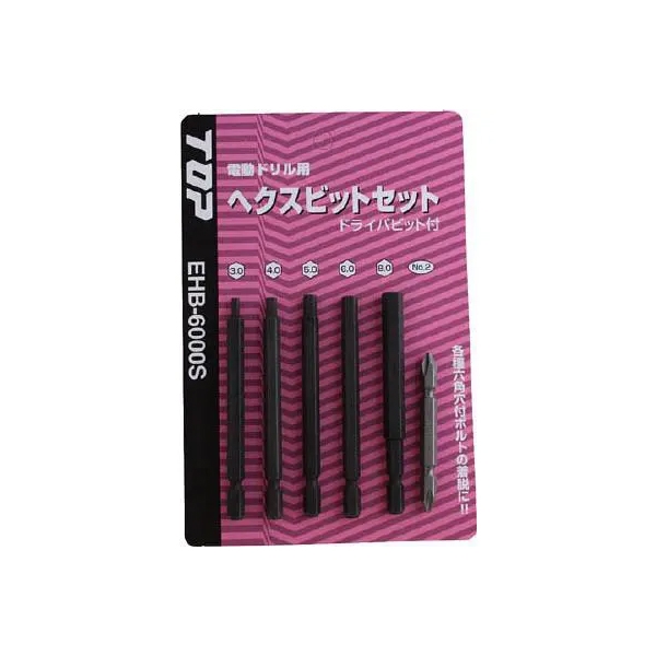 Bộ 6 mũi vít TOP Japan EHB-6000S