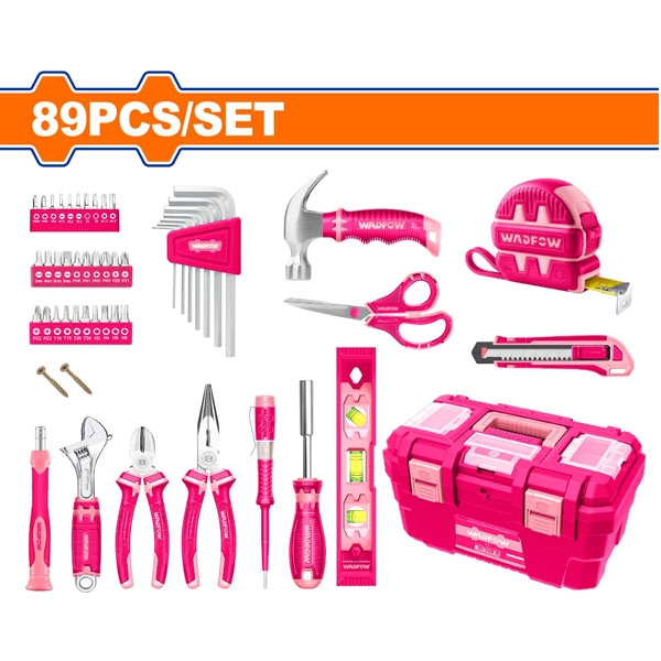 Bộ 89 Món Dụng Cụ Cầm Tay (Hồng) WHS3B89 WADFOW