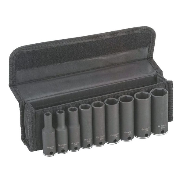 Bộ 9 chiếc 75mm 1/2'' 10,11,13,17,19,21,22,24,27 Bosch 2608551101