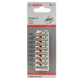 Bộ vặn vít extra hard 25mm đầu Torx (8 món) Bosch 2608522416