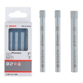 Mũi khoan kim cương 6+6+8mm (Mới) Bosch 2607011626