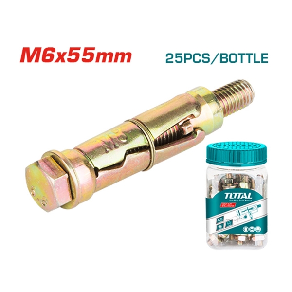 Bộ 25 neo nặng M6x55mm WJHA0605511 TOTAL
