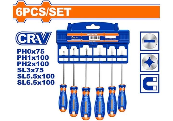 Bộ 6 Tua Vít Dẹp & Bake WSS1206 WADFOW