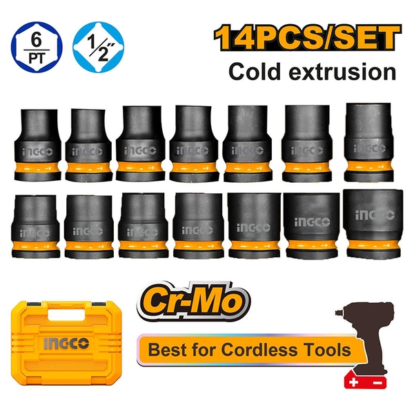 Bộ 14 Đầu Tuýp Đóng 1/2