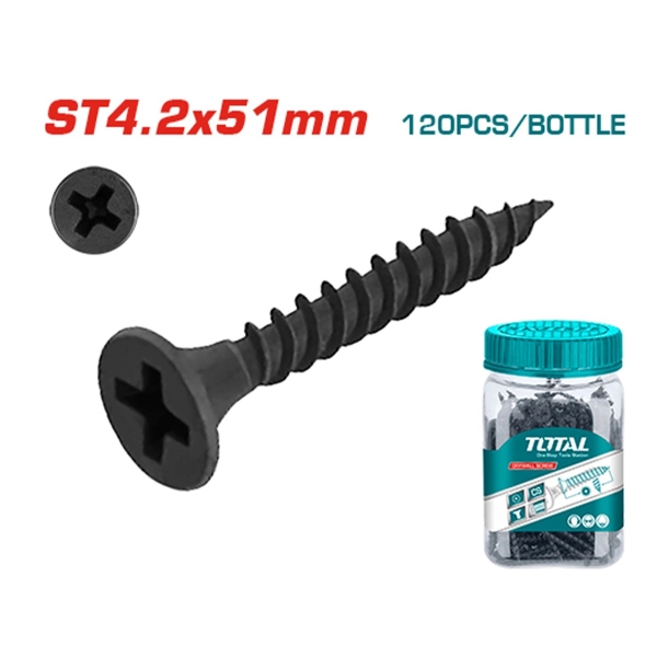 Bộ 120 vít bắt tường ST4.2x51mm WJDS4205121 TOTAL