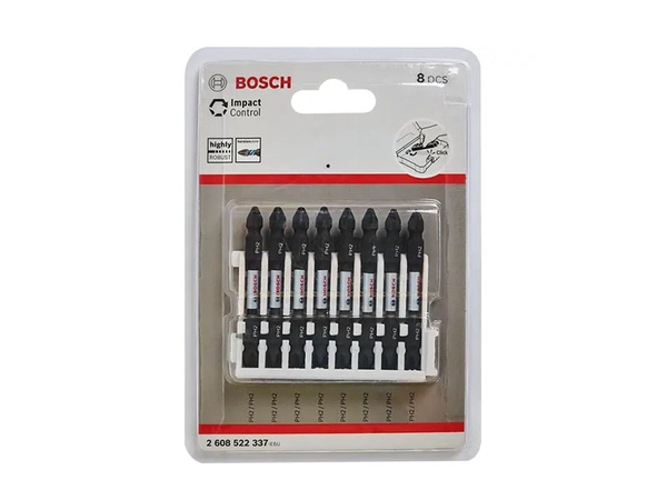 Bộ 8 đầu vặn vít Impact Control 65mm (PH2) 65mm (PH2-PH2) Bosch 2608522337