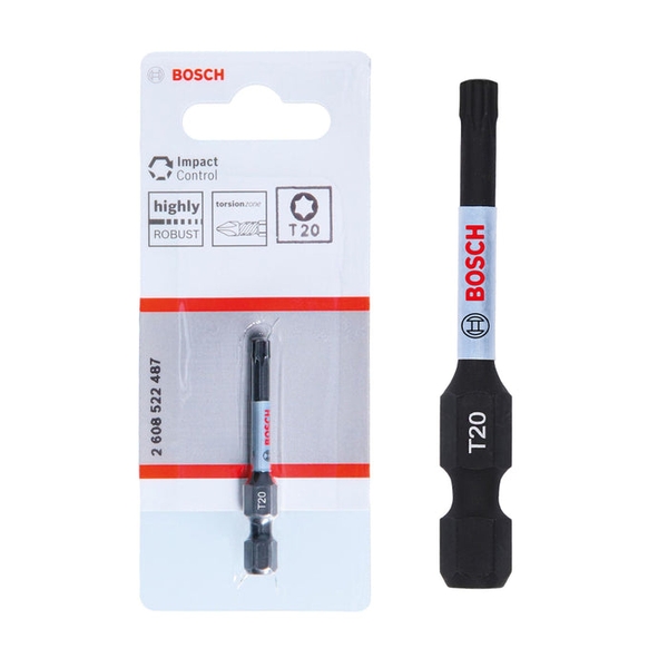 Đầu vặn vít T20 Power Bit (1 đầu), 1pc - MỚI Bosch 2608522487