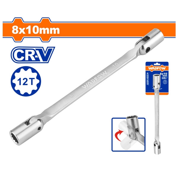 Cờ Lê 2 Đầu Tuýp Lắc Léo 8X9Mm WTH2E01 WADFOW