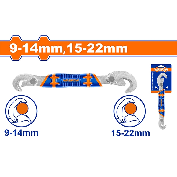Cờ Lê Vạn Năng 2 Đầu 9-14Mm & 15-22Mm WUW1101 WADFOW
