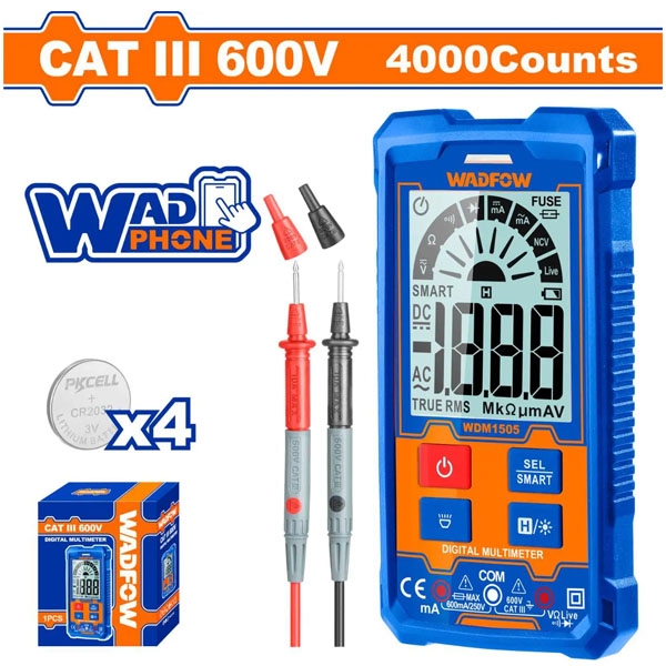 Đồng Hồ Vạn Năng Kỹ Thuật Số 600V-6000 SốĐếm WDM1507 WADFOW