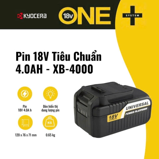 Pin 18V Tiêu Chuẩn Kyocera - 4.0AH - XB-4000
