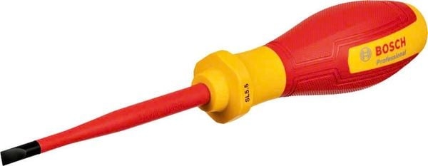 Tua vít cách điện VDEđầu dẹt SL5.5 Bosch 1600A02NC3
