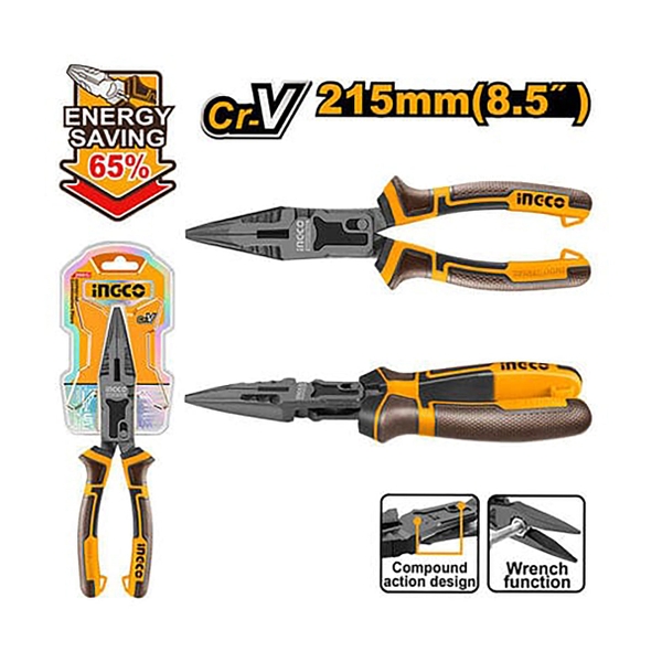 Kìm Mũi Dài Trợ Lực Cao Cấp 8.5
