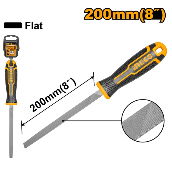 Giũa Sắt Dẹp HSFF088 INGCO