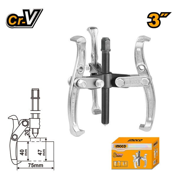 Cảo 3 Chấu HGP08033 INGCO