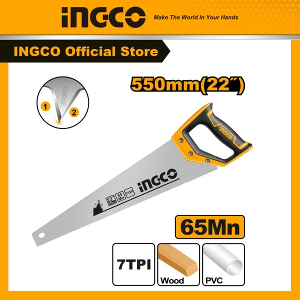 Cưa Tay Lá Liễu HHAS08550 INGCO