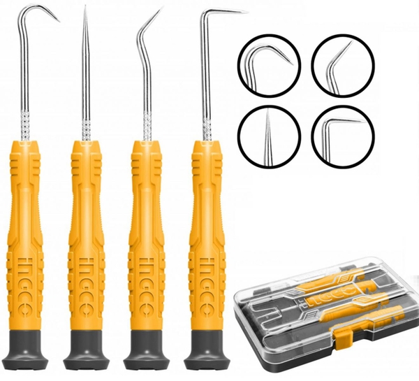 Bộ 4 Gắp Và Móc Ron Xe Otô HKPHS0401 INGCO