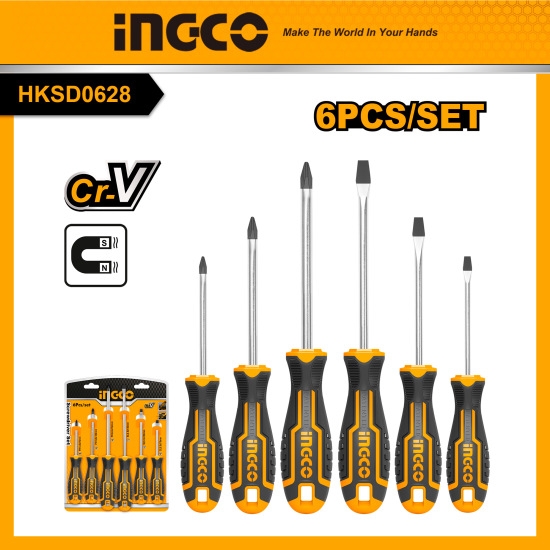 Bộ 6 Tua Vít HKSD0628 INGCO