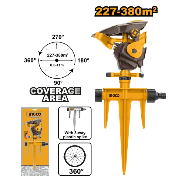Đầu Phun Tưới Nước 360° HPS13601 INGCO