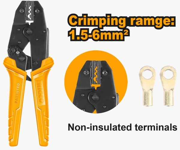 Kềm Bấm Cos Dây Điện 15-6Mm2 HRCPL1506 INGCO