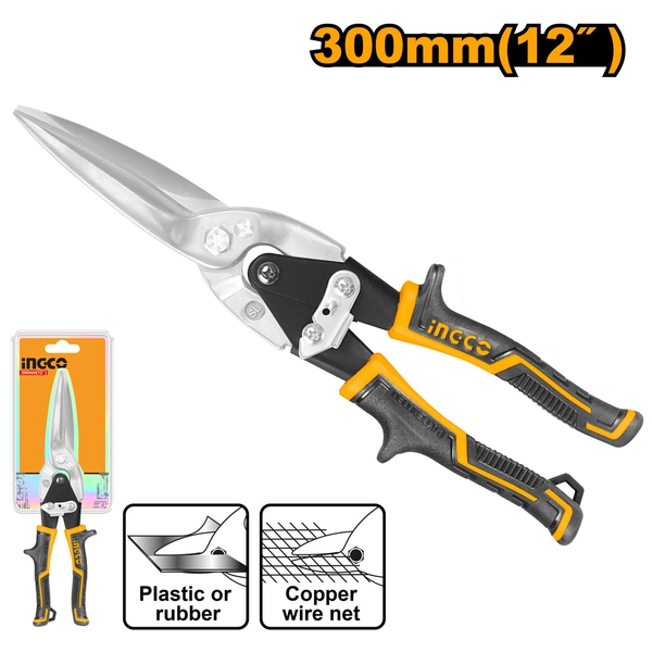 Kéo Cắt Tole Đầu Thẳng HTSN0112S INGCO