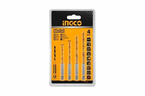 Bộ 4 Mũi Khoan Kim Loại Hss AKD1402 INGCO