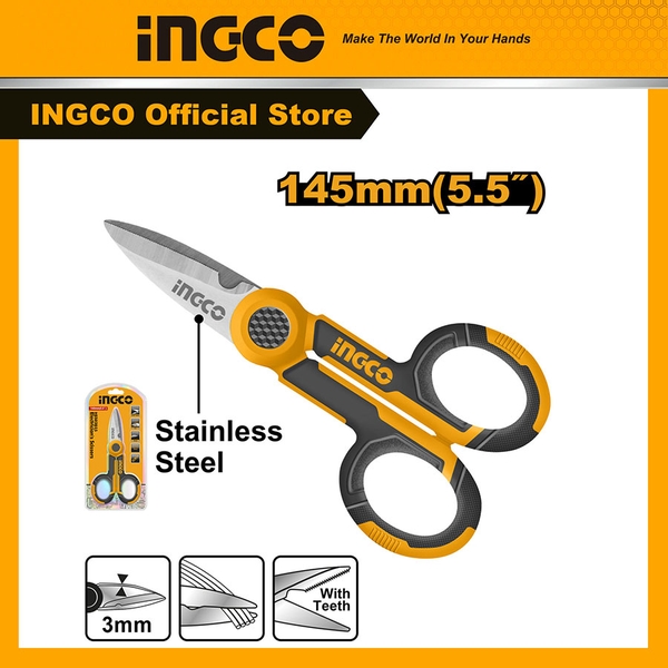 Kéo Thợ Điện 145Mm HES02855 INGCO