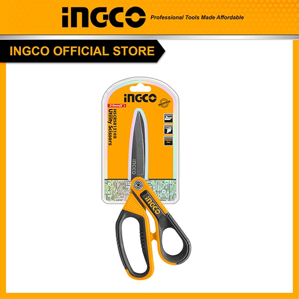 Kéo Cắt Lưỡi Dài Tay Cầm Cao Su 210Mm(8