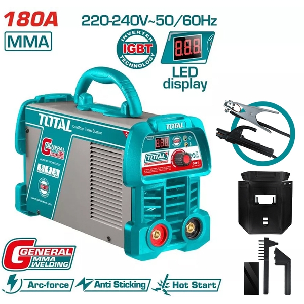 Máy hàn điện tử Inverter MMA 180A/ 89V Total TW218059