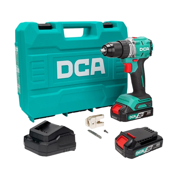 Bộ máy khoan pin 20v lực 60Nm DCA ADJZ2060AM (2 pin 2 ampe)