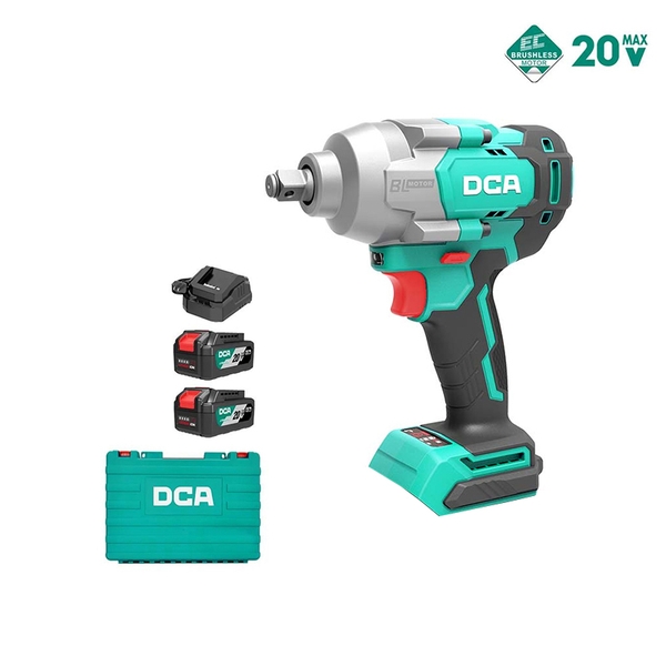 Máy siết bu lông dùng pin 20V DCA ADPB488FK (2 Pin 5.0Ah, 1 Sạc)