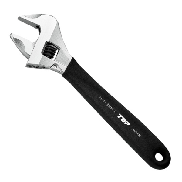 Mỏ lết thường miệng rộng tay cầm đen TOP Japan HM-25MGBK